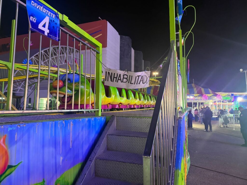 CEPC inhabilita juego mecánico y aplicará multa tras incidente en Feria Navideña