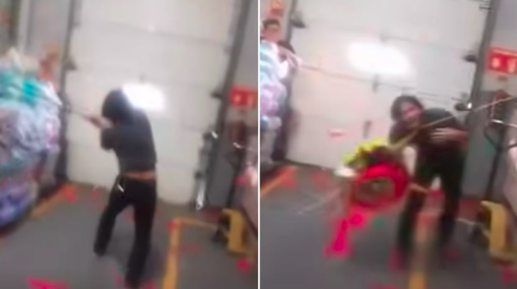 Posada Navideña casi acaba mal por una piñata