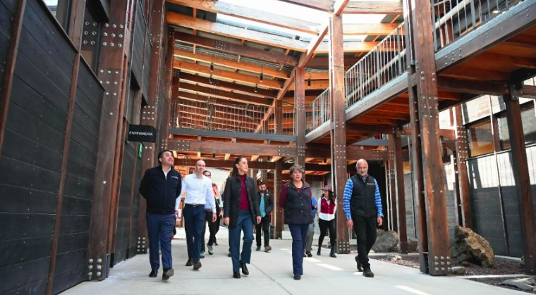 Sheinbaum recorre Parque Ecológico Lago de Texcoco