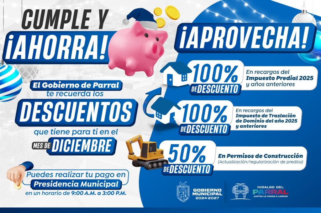 Último mes para aprovechar los descuentos del Gobierno de Parral