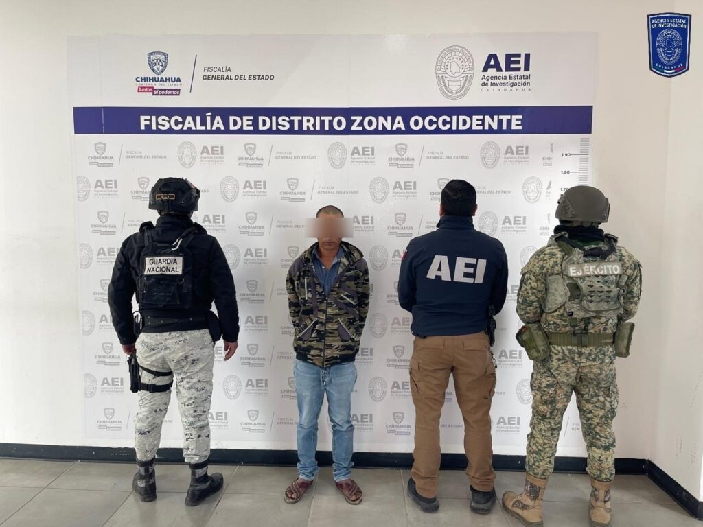Capturan a presunto homicida y violador en Guachochi