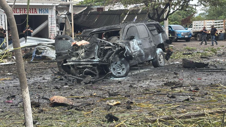 Identifican a operadores del dron que provocó explosión de Coahuayana, Michoacán