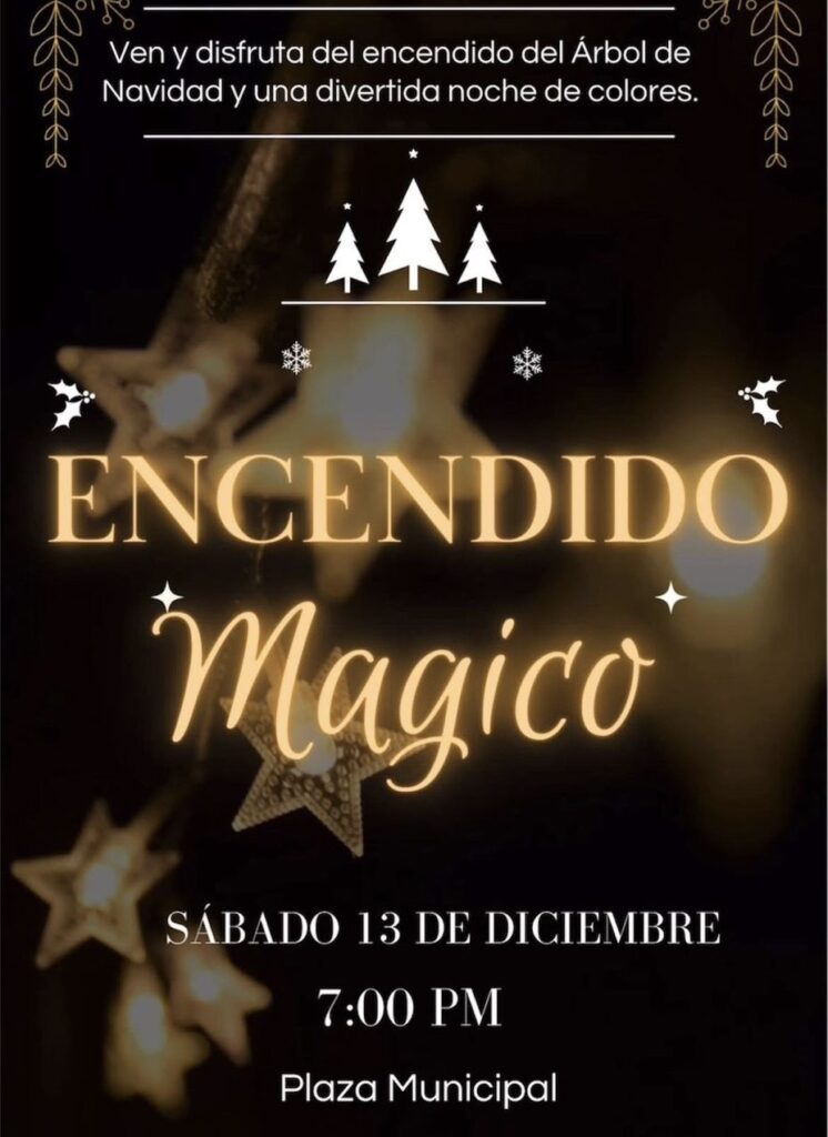 Realizarán encendido del árbol de Navidad en Guadalupe Victoria