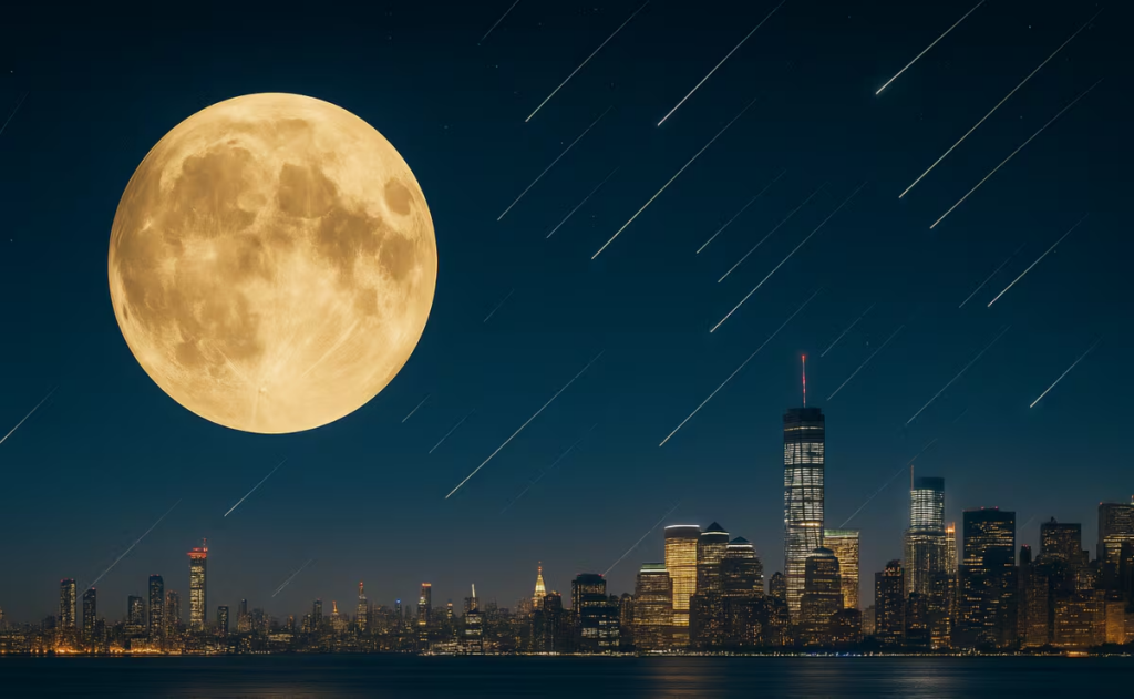 La Superluna del año coincide con el pico de meteoros este fin de semana