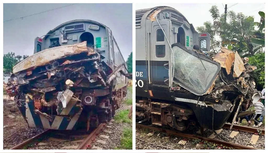 ¡Intentó ganarle el paso! Tráiler choca con Tren Interoceánico en Chiapas