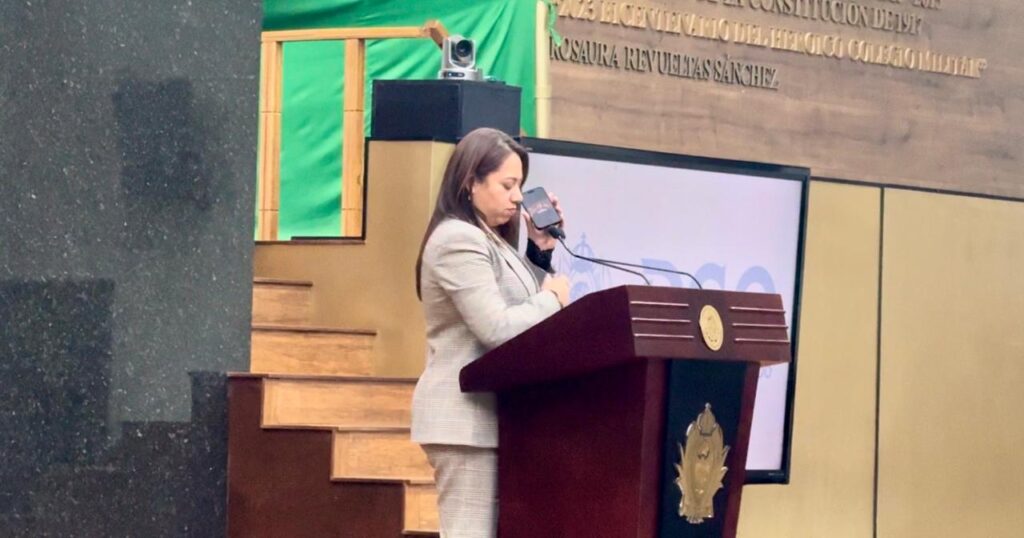 Exhiben audio de Luisa María Alcalde en el Congreso dando línea a diputados de Morena