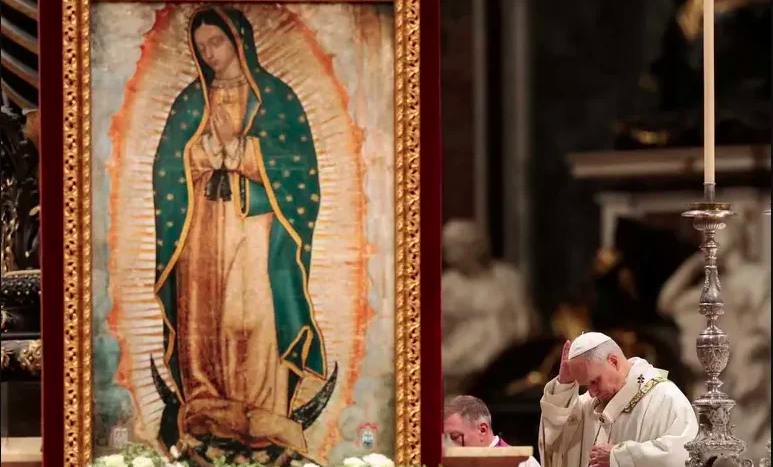 Papa León XIV preside misa en honor a la Virgen de Guadalupe