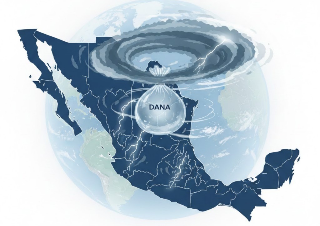 Primera DANA del invierno 2025-2026 se acerca a México: ¿Qué efectos tendrá?