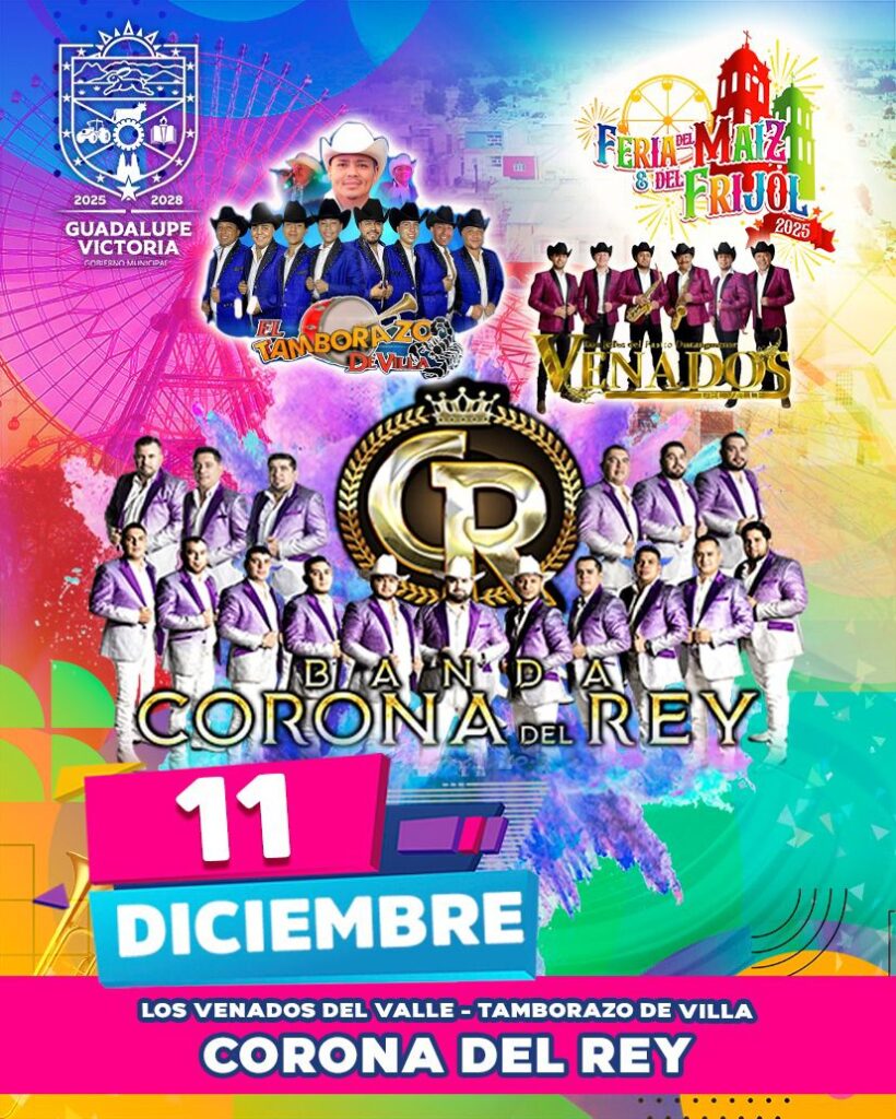 11 de diciembre: Noche musical en la Feria del Maíz y del Frijol 2025