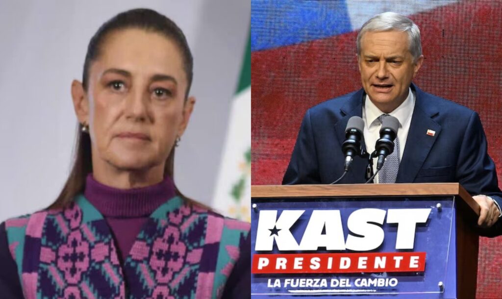 Sheinbaum felicita a José Antonio Kast tras ganar elección presidencial en Chile
