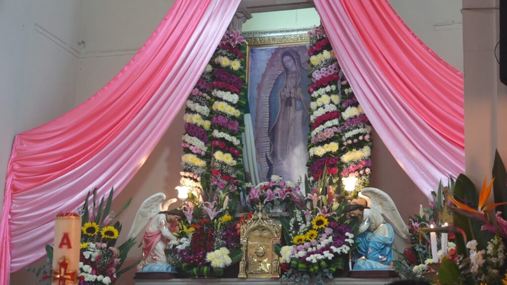 Celebran con gusto a la Virgen de Guadalupe en Vicente Guerrero