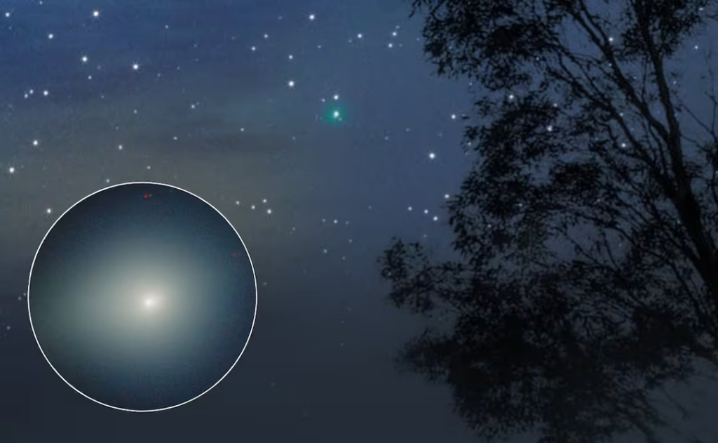 Cometa 3I/ATLAS cambia de color y se vuelve verde mientras se acerca a la Tierra