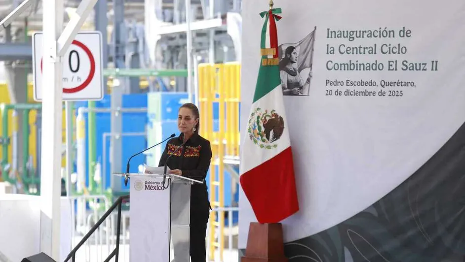 Sheinbaum inaugura central eléctrica Josefa Ortiz Téllez Girón en Querétaro