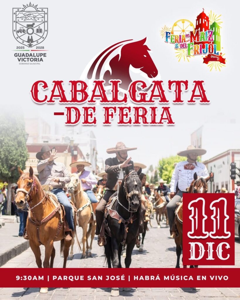 Guadalupe Victoria anuncia Cabalgata de Feria como parte de los festejos del Maíz y del Frijol 2025