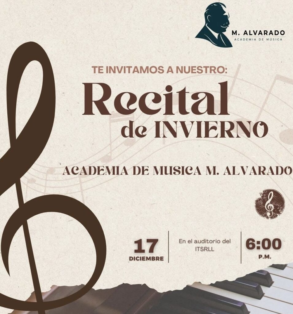 Academia de Música M. Alvarado anuncia programa de recitales decembrinos