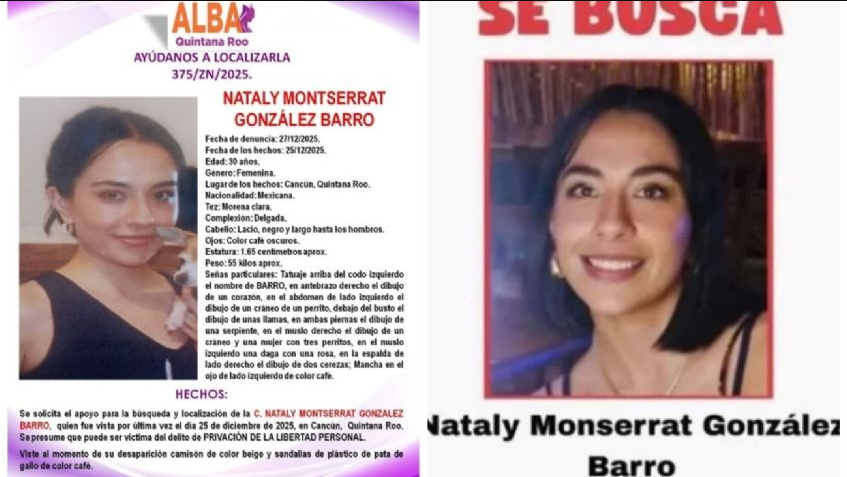 Fiscalía confirma hallazgo de Nataly Monserrat, familiar de la esposa del Capi Pérez