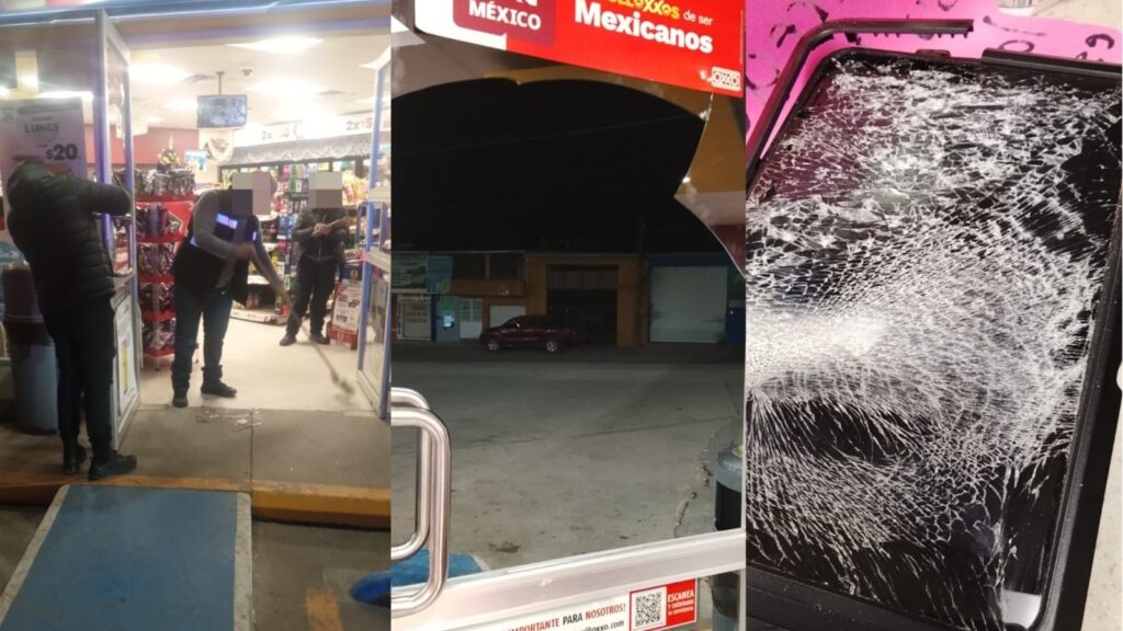 Hombre en estado de ebriedad causa daños materiales en tienda OXXO