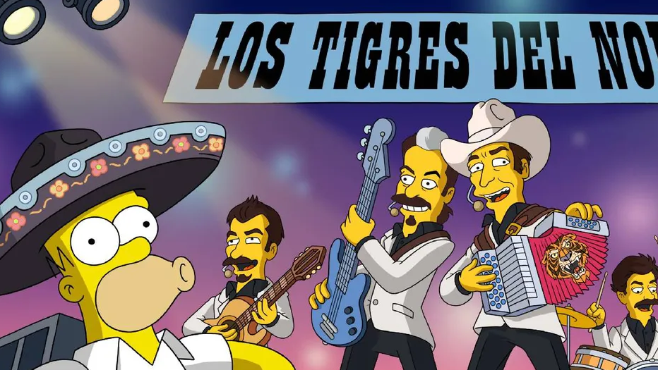 Los Tigres del Norte hacen aparición inesperada en “Los Simpson”