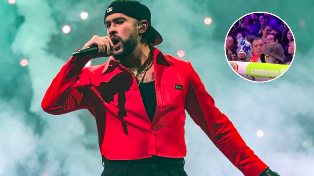 Bad Bunny asiste a función de lucha libre en la Arena México