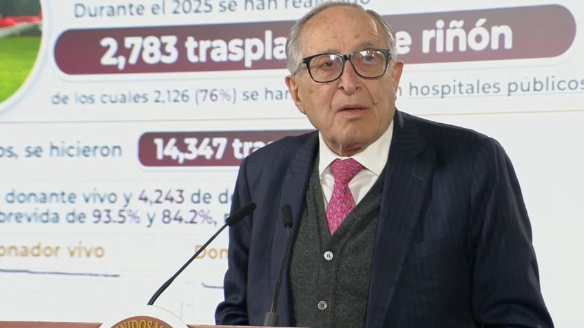 Salud reporta más de 3 mil trasplantes en 2025, con liderazgo del sector público