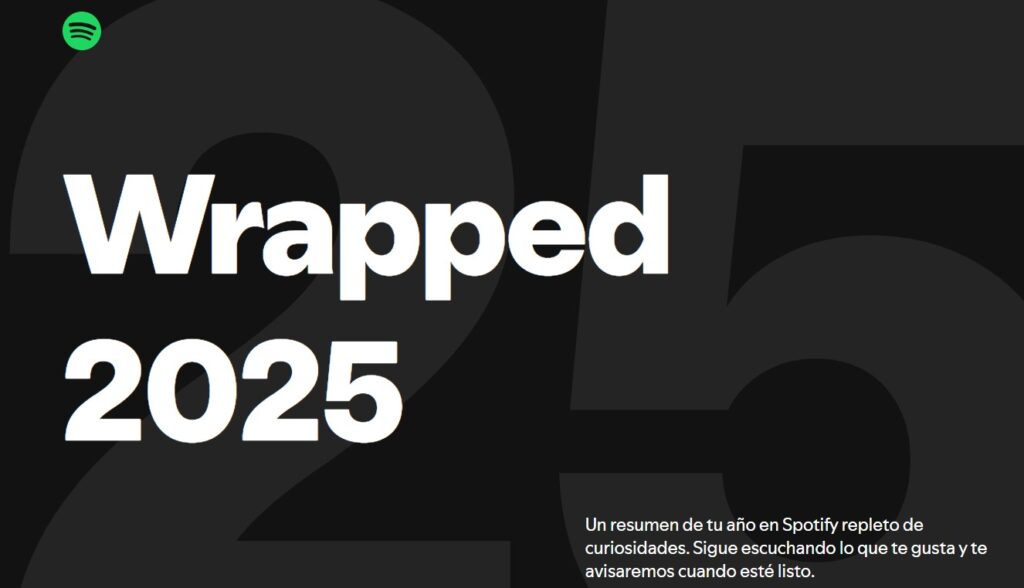 Ya está disponible el Spotify Wrapped 2025