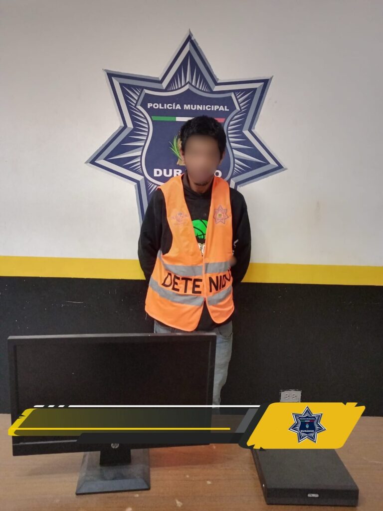 Por robar un monitor lo arrestaron preventivos