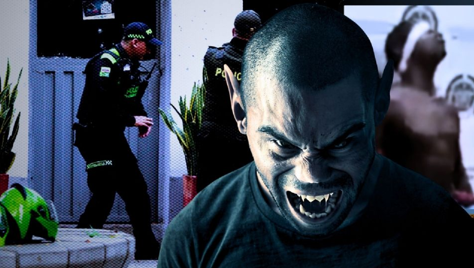 VIDEO: Sujeto amenaza a la policía con convertirse en hombre lobo si no es puesto en libertad