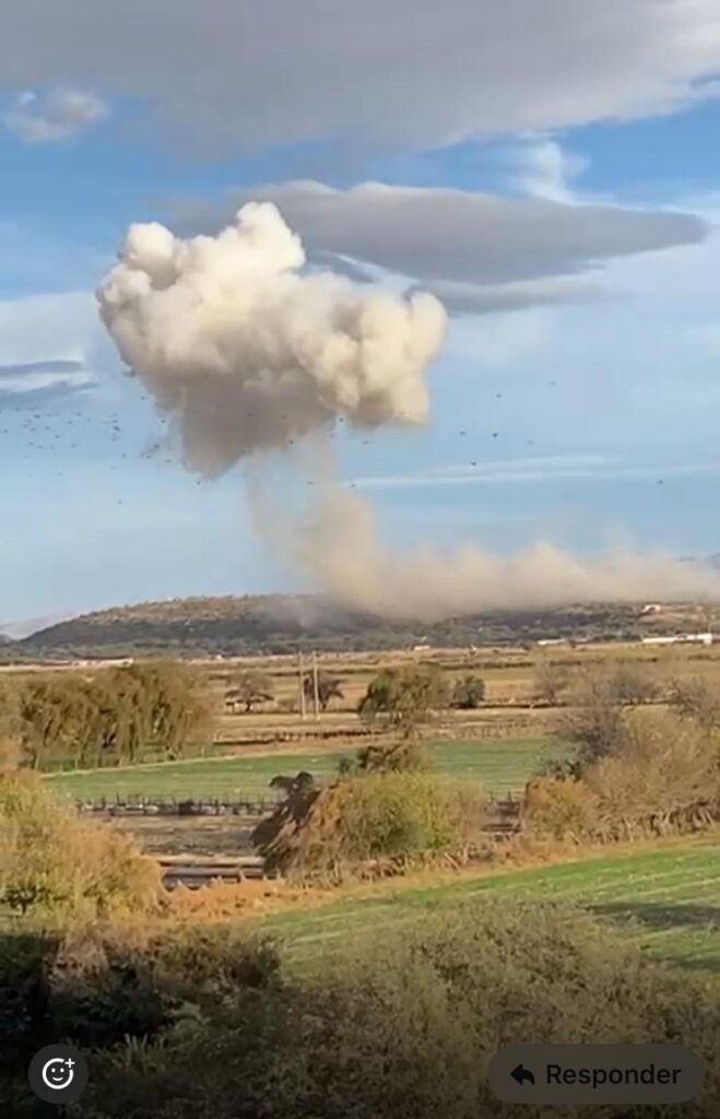 Reportan fuerte explosión esta tarde (videos)