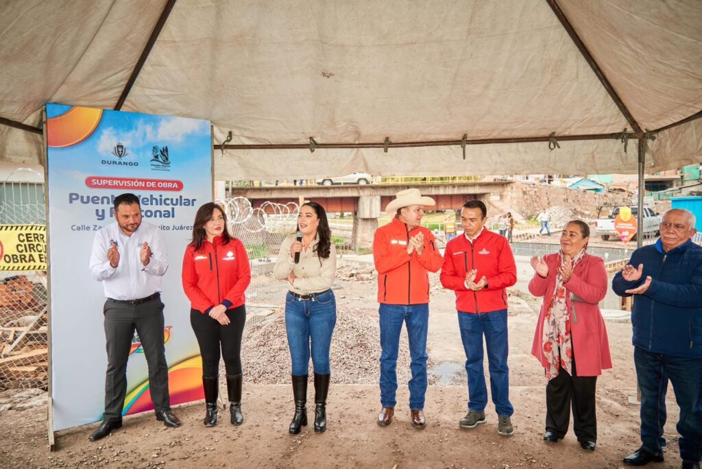 Gobernador y alcaldesa supervisan obras clave en Pueblo Nuevo