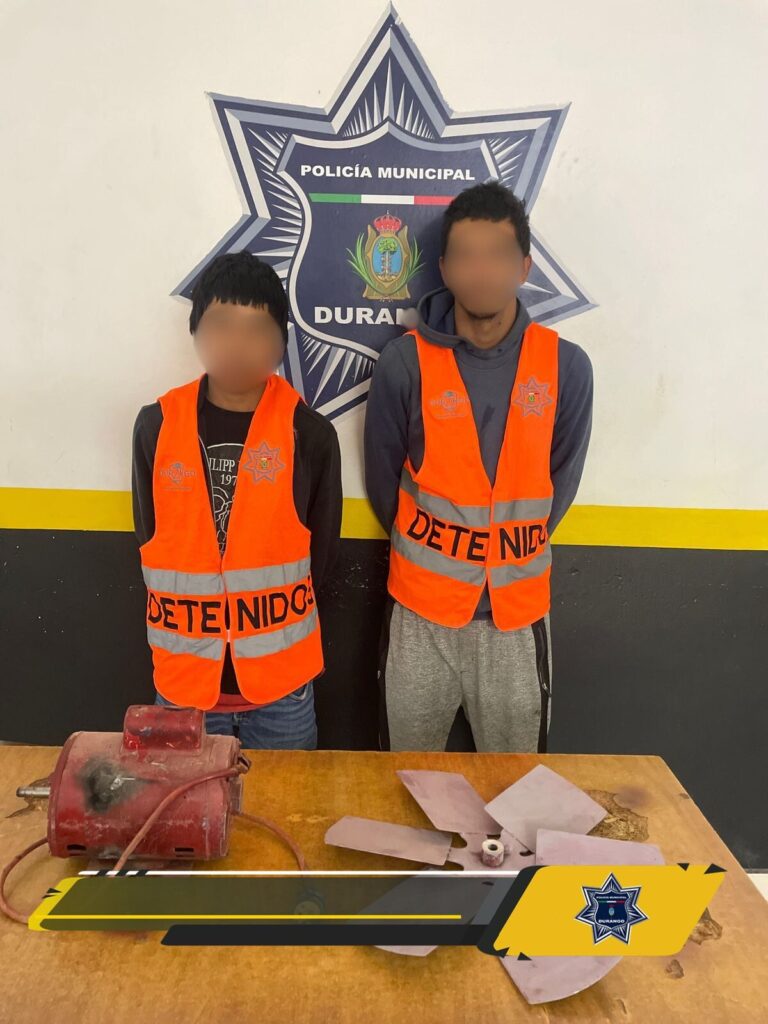 Acusados de robar en taller detienen a dos