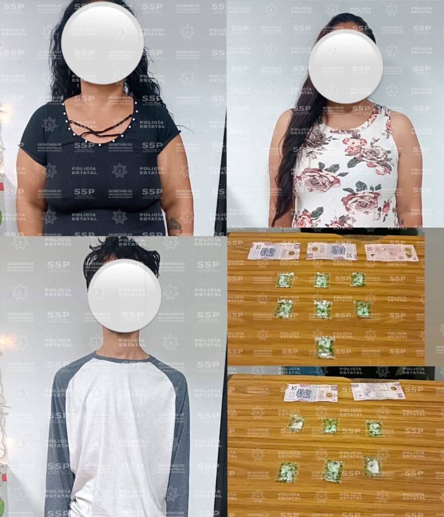 Operativo Dragón detiene a dos mujeres y un joven con sustancias