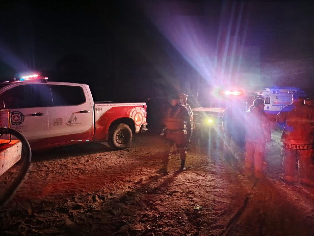 Muere adulto mayor en incendio de vivienda en Llano Grande