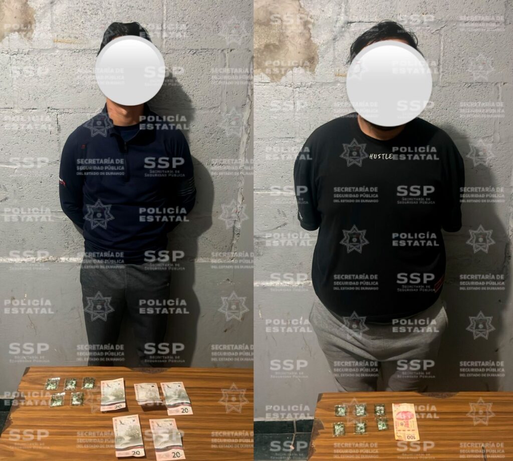 Dos varones arrestados con sustancias por operativo Dragón