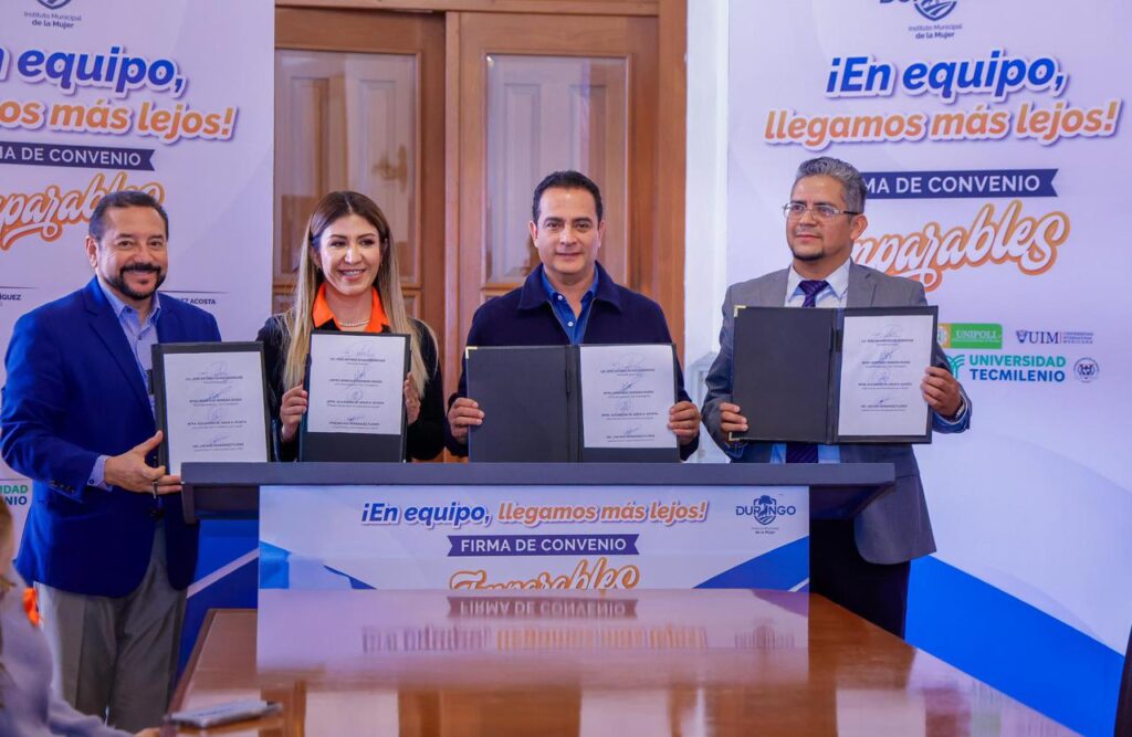 Toño Ochoa renueva alianza educativa por las mujeres Imparables