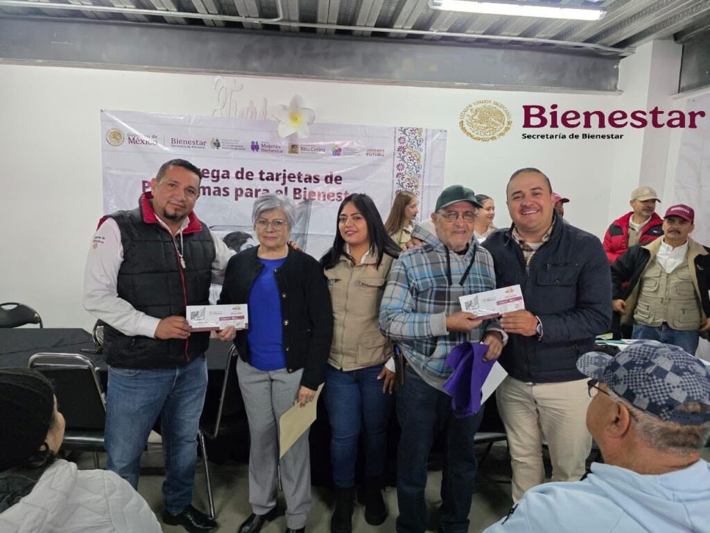 Continúa la entrega de tarjetas de la Pensión para el Bienestar en la Región 4