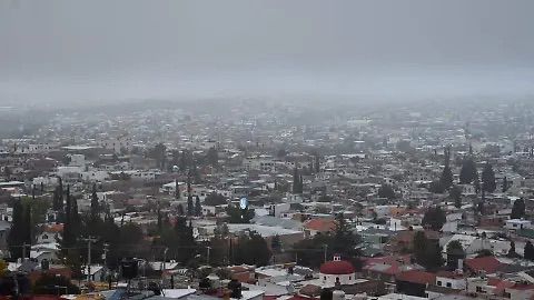 Navidad Fría, nublada y Tranquila en Hidalgo del Parral