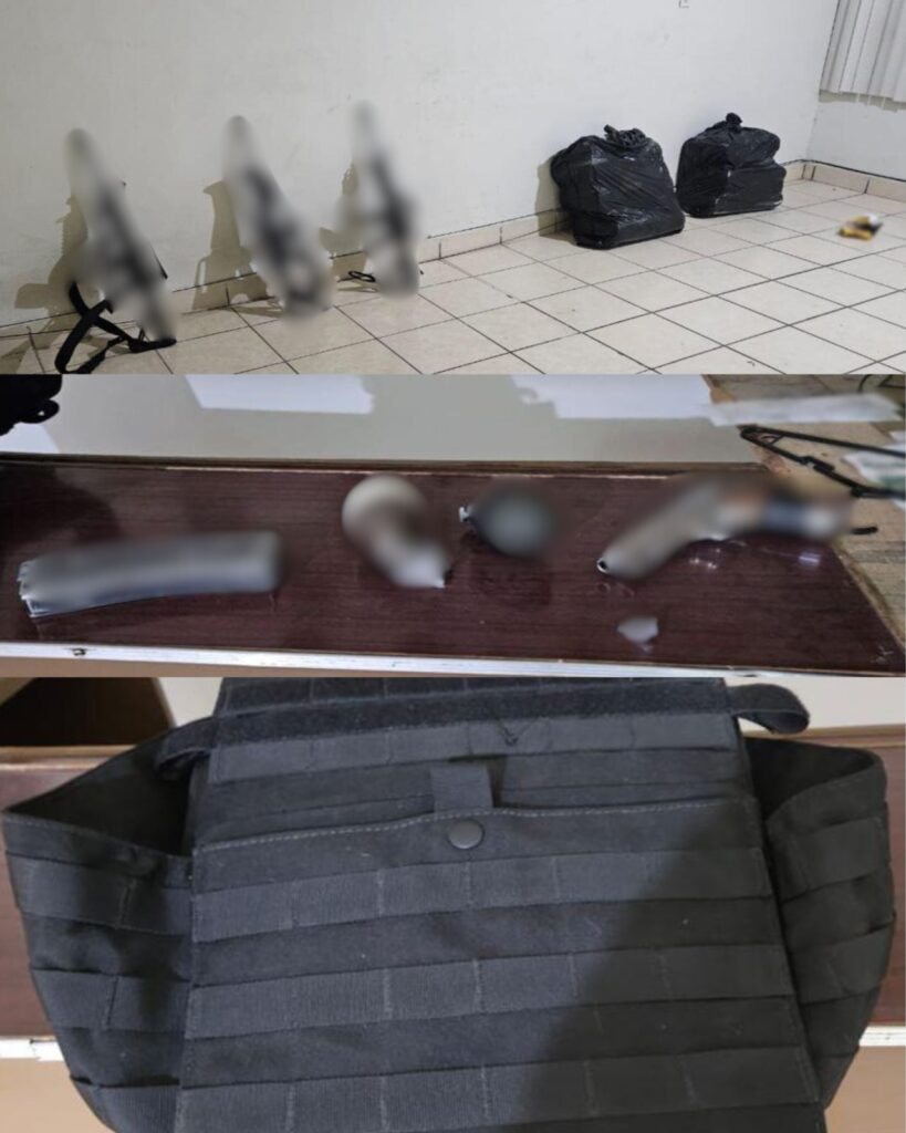 Hallan arsenal y sustancias en domicilio de Durango
