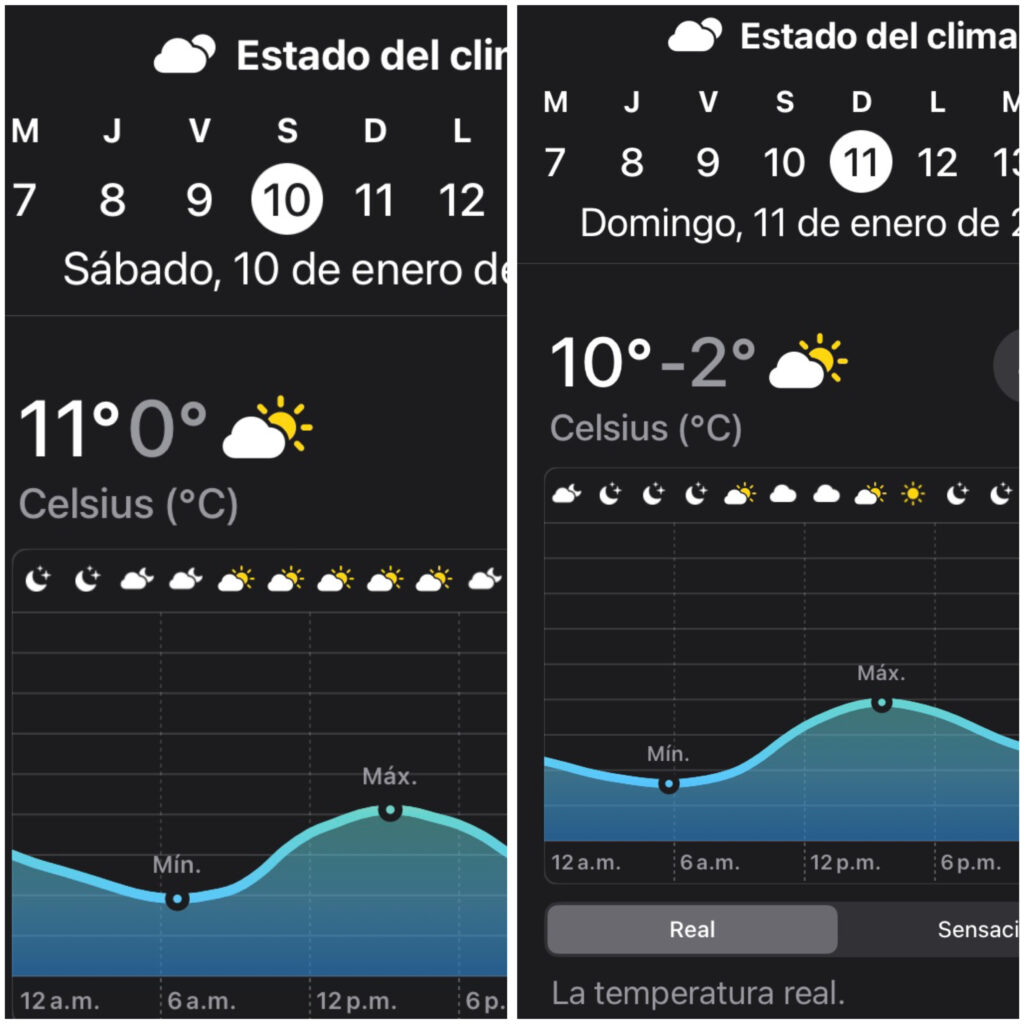 Frío en Parral: Temperaturas bajan y crece expectativa por nieve o aguanieve