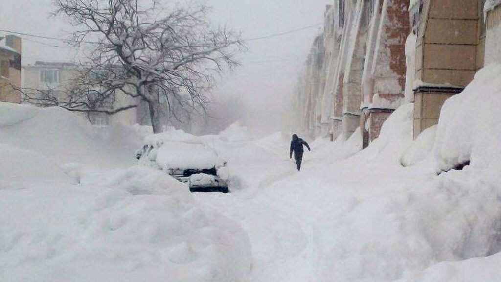 Tormentas de nieve históricas azotan Kamchatka