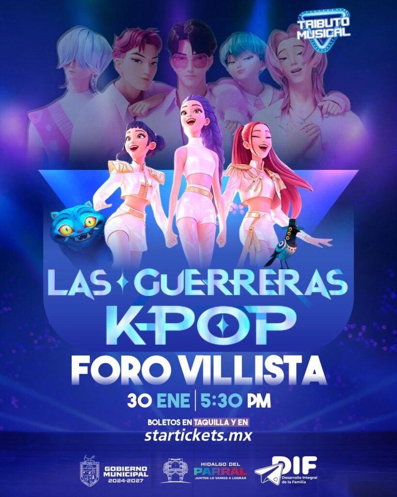Parral se llena de ritmo y energía con el espectáculo K-Pop “Las Guerreras” en el Foro Villista
