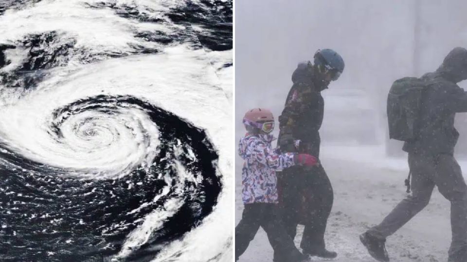 Alertan por «ciclón bomba» que podría congelar EE.UU. y bajar las temperaturas en México