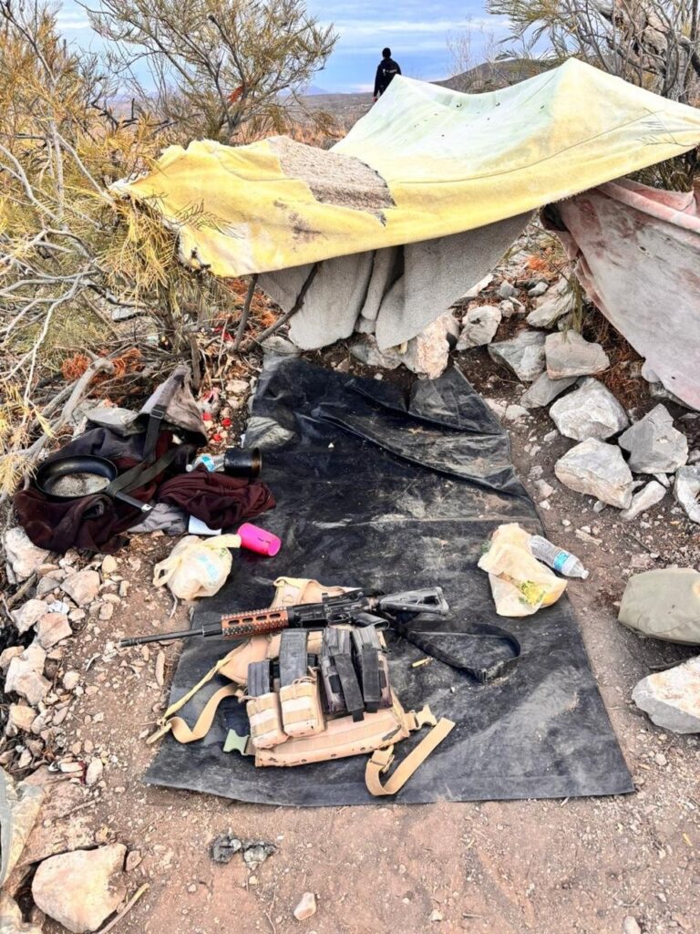 SSPE Asegura Arma en Campamento Clandestino