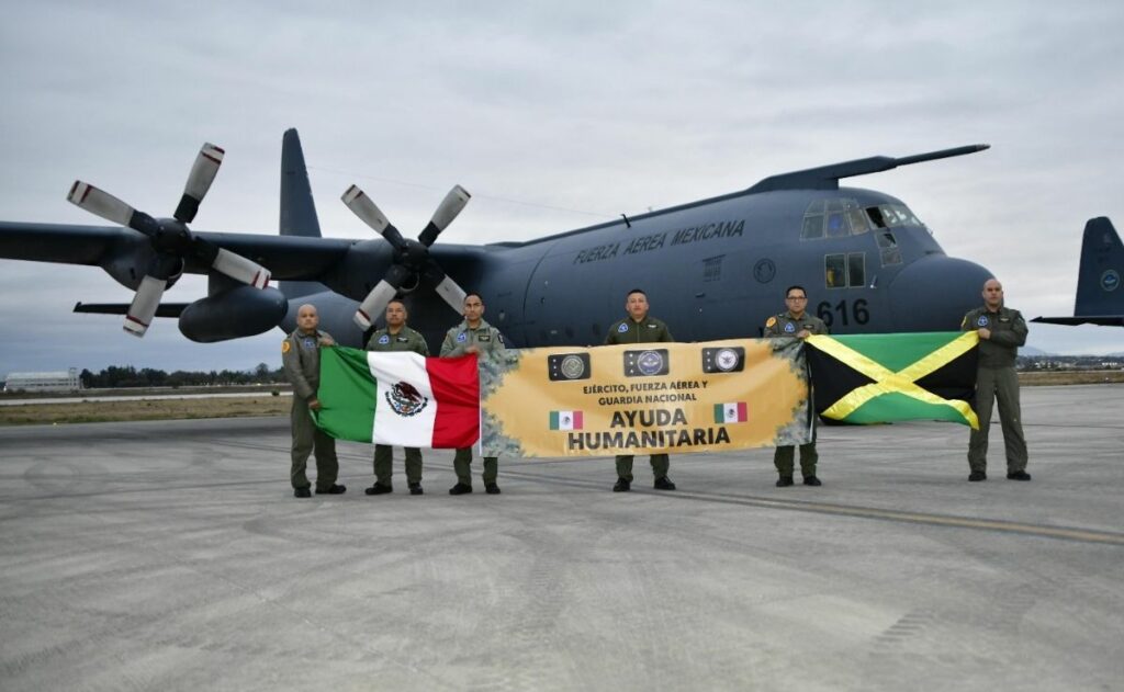 México envía ayuda humanitaria a Jamaica tras el huracán Melissa