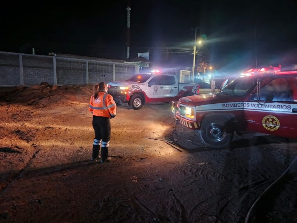 Incendio en máquina de industria forestal