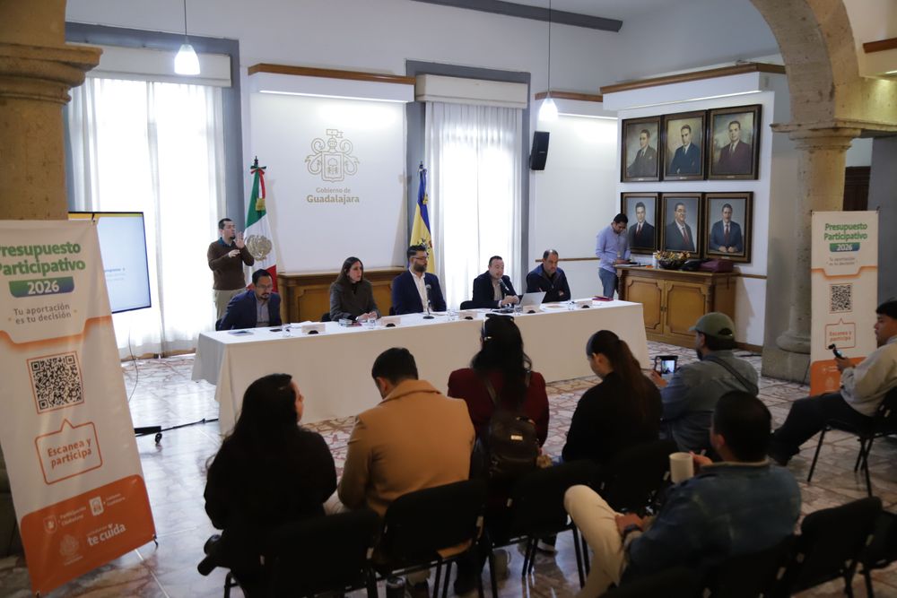 Presenta Guadalajara Presupuesto Participativo 2026 con 44 obras a elección ciudadana