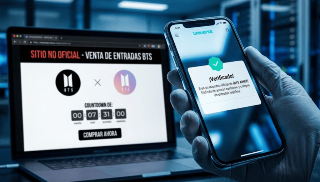 BTS emite advertencia sobre sitios fraudulentos de venta de boletos
