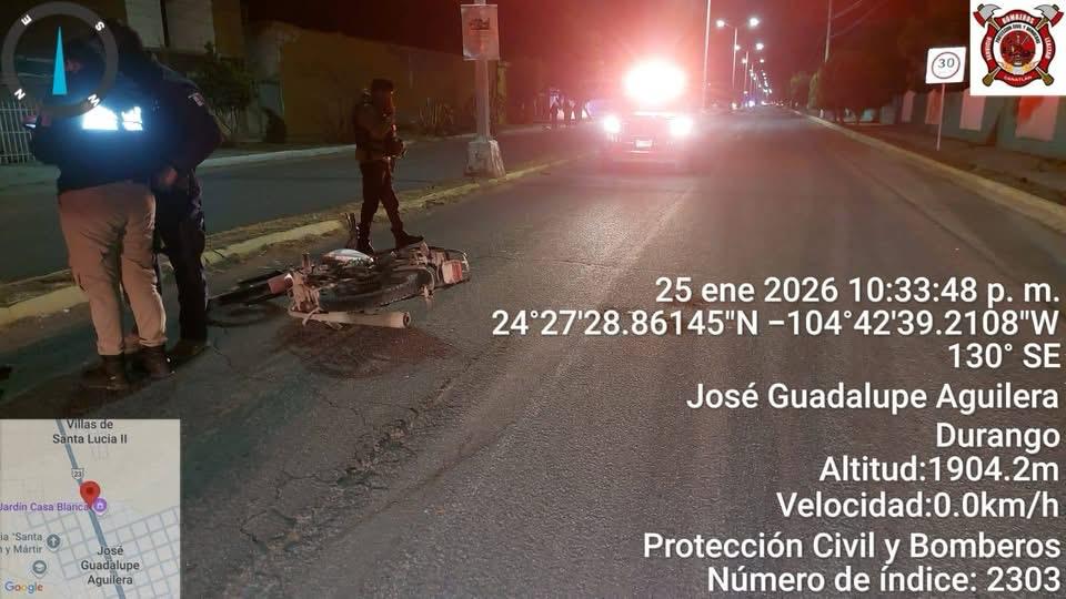 Otro motociclista herido al chocarlo otro vehículo que escapó