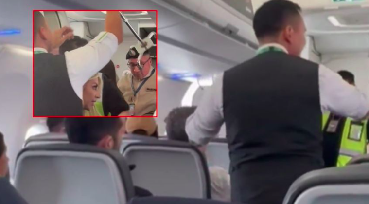 Pareja protagoniza zafarrancho en vuelo y agrede a la Marina