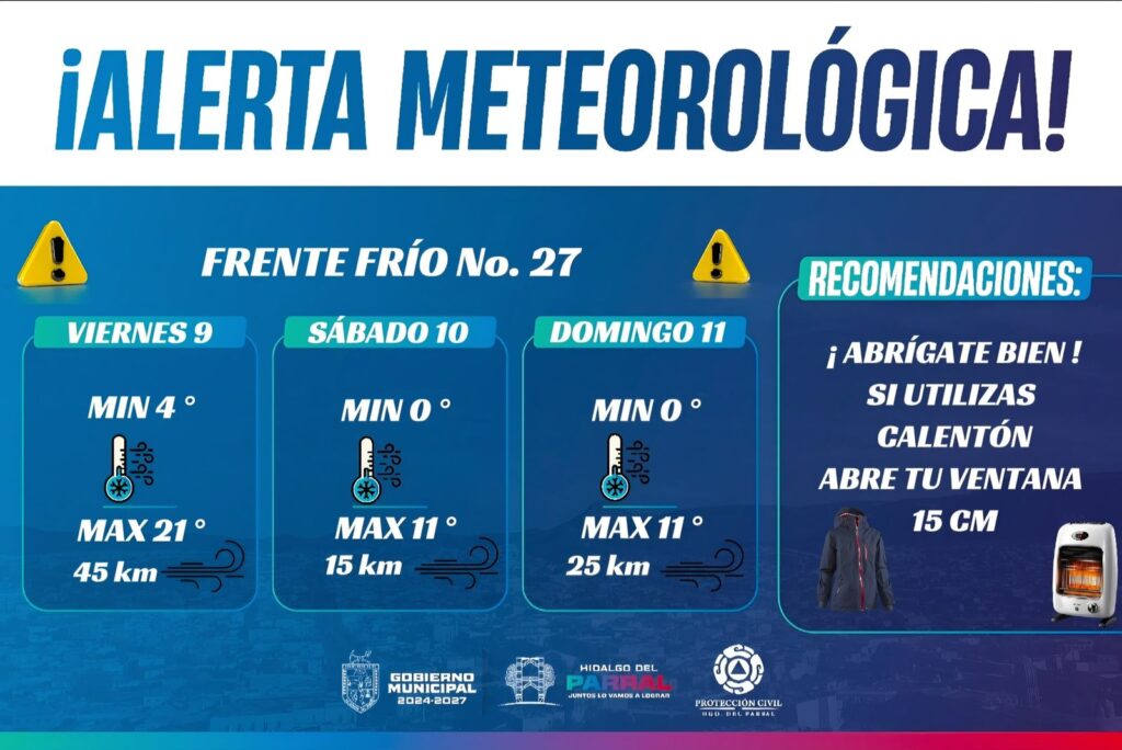 Prevención de Riesgos en Temporada Invernal en Parral