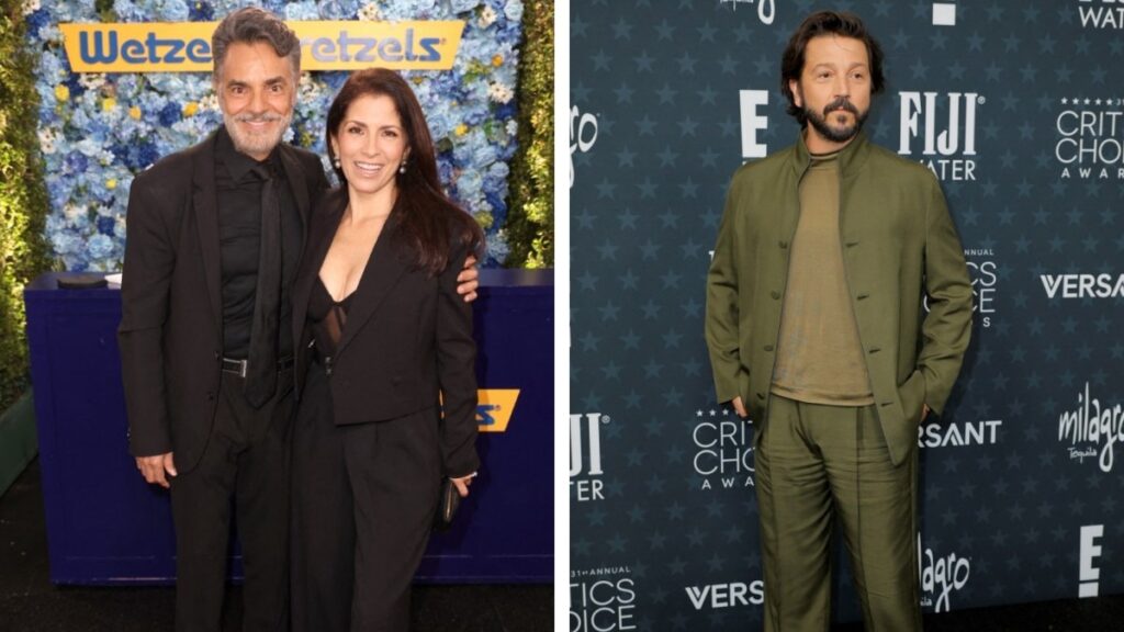 Diego Luna y Eugenio Derbez representan a México en la alfombra roja de los Critics Choice Awards 2026